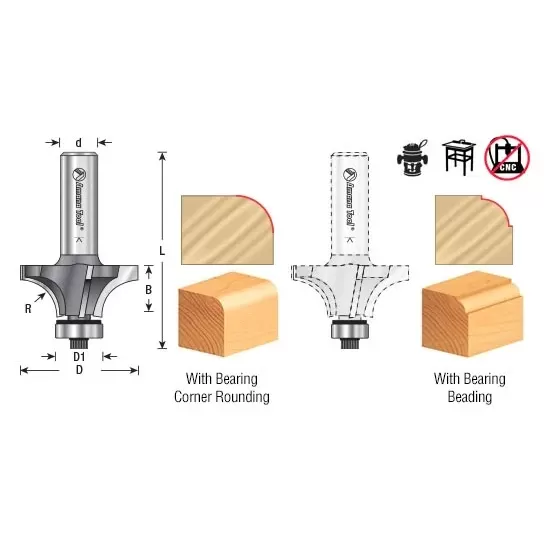Amana Tools :: Wood/MDF :: Amana Tool 49548 Carbide Tipped 4 Flute ...